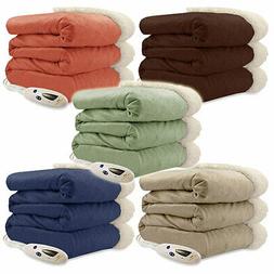 Pure Warmth Luxuriously Soft Micro Mink Sherpa Electric Heat