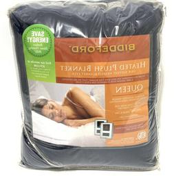 BIDDEFORD HEATED ELECTRIC MICROPLUSH BLANKET QUEEN Dual DIGI