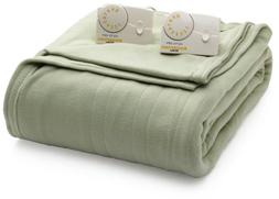 Comfort Knit Heated Blanket, Queen, Sage