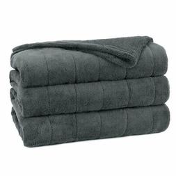 Sunbeam Channeled Microplush Electric Heated Warming Blanket