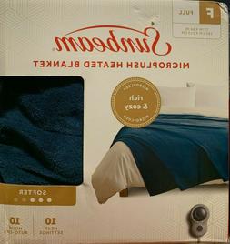 electric blanket full 72 x84 blue new