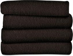 Sunbeam Fleece Electric Heated Throw Blanket, Walnut