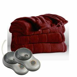 Sunbeam Heated Blanket King Microplush dual controllers