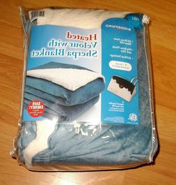 HEATED VELOUR WITH SHERPA BLANKET 