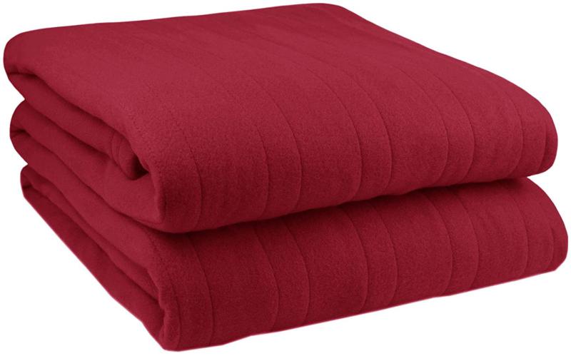 Pure Warmth Comfort Knit Electric Heated King Blanket Claret