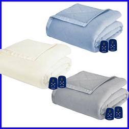 Thermee Micro Flannel Electric Heated Blanket ,  King, Queen